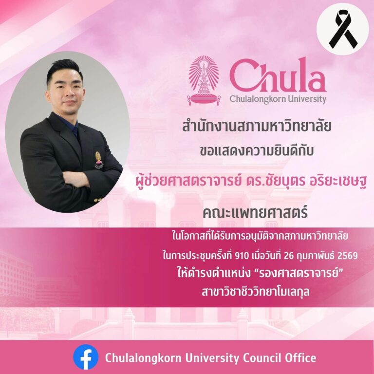 ขอแสดงความยินดีกับ อาจารย์ชัยบุตร