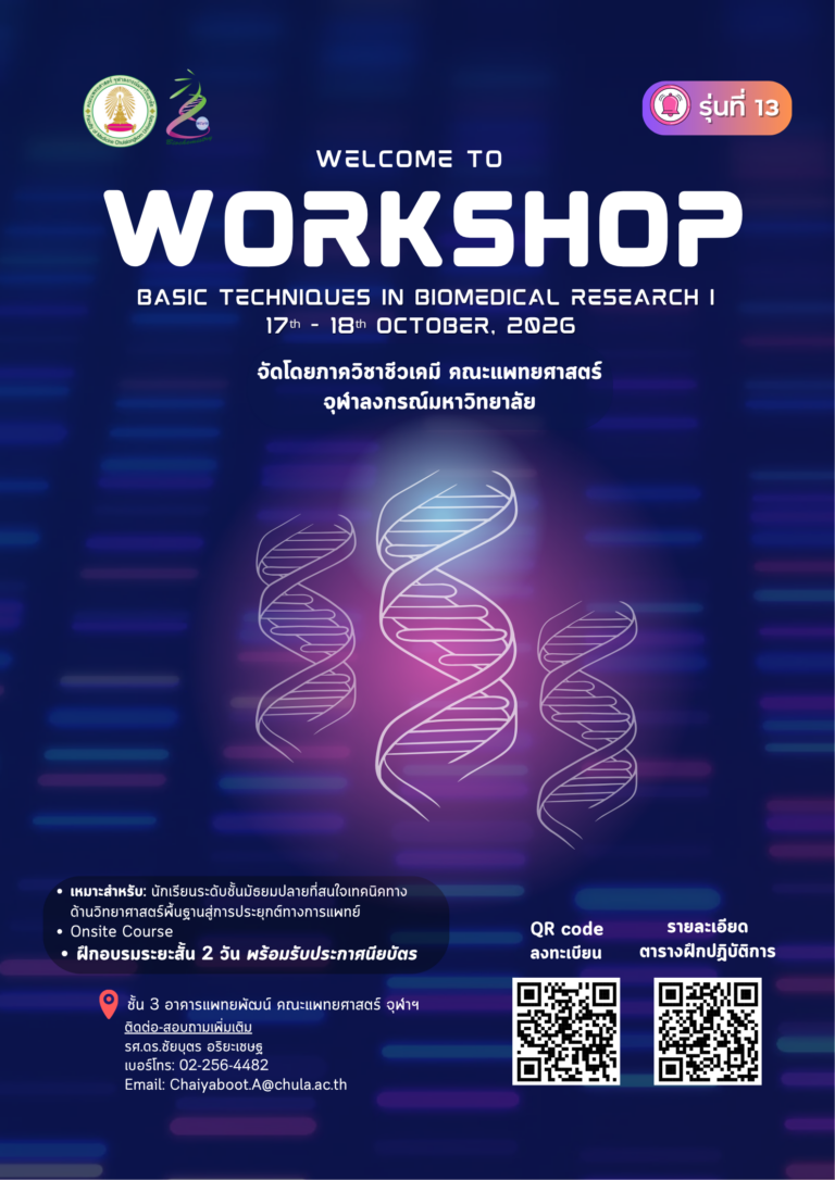 โครงการ Research Workshop รุ่นที่ 13